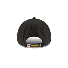Load image into Gallery viewer, Pittsburgh Steelers New Era NFL 9FORTY 940 Adjustable Cap Hat Black Crown/Visor Team Color Logo 
