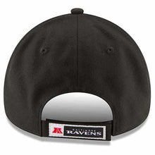 Load image into Gallery viewer, Baltimore Ravens New Era NFL 9FORTY 940 Adjustable Cap Hat Black Crown/Visor Team Color Logo
