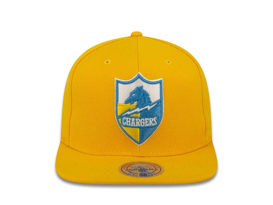 San Diego Chargers Mitchell & Ness NFL Snapback Cap Hat Yellow Crown/V –  Capland
