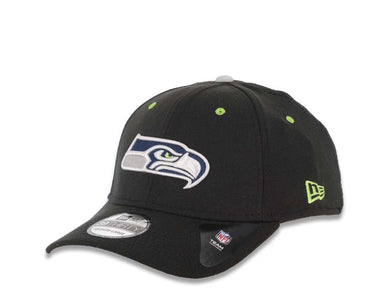 Seattle Seahawks New Era NFL 39THIRTY 3930 Flexfit Cap Hat Black Crown/Visor Team Color Logo