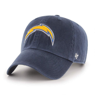 San Diego Chargers '47 NFL Clean Up Adjustable Cap Hat Navy Crown/Visor Team Color Logo