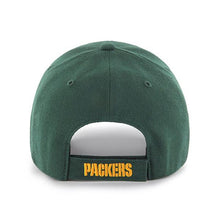 Load image into Gallery viewer, Green Bay Packers &#39;47 NFL MVP Adjustable Cap Hat Green Crown/Visor Team Color Logo

