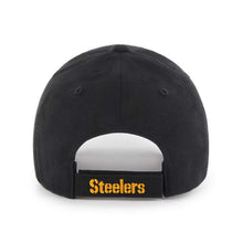 Load image into Gallery viewer, Pittsburgh Steelers &#39;47 NFL MVP Adjustable Cap Hat Black Crown/Visor Team Color Logo

