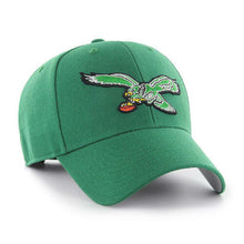 Load image into Gallery viewer, Philadelphia Eagles &#39;47 NFL MVP Adjustable Cap Hat Green Crown/Visor Team Color Retro Logo
