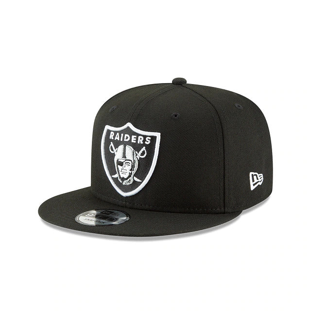 Oakland Raiders New Era 9FIFTY 950 Original Fit Snapback Cap Hat Black Crown/Visor Team Color Logo