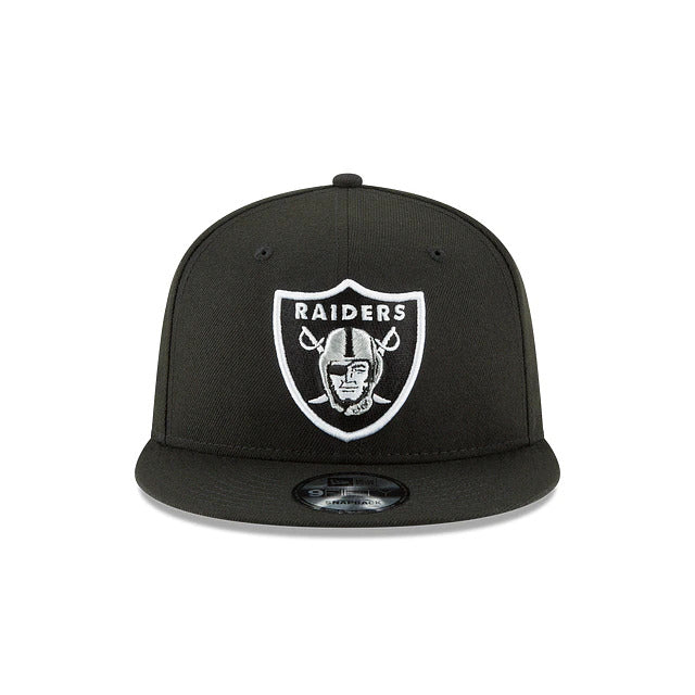 Oakland Raiders New Era NFL 9FIFTY 950 Snapback Cap Hat Black Crown Gr –  Capland