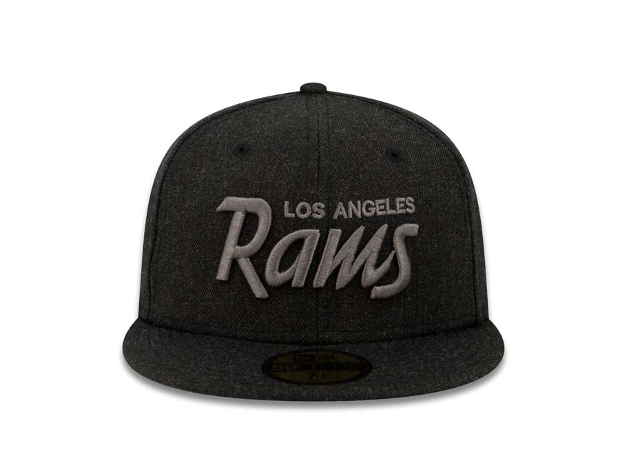 New Era LA Rams New Era Wordmark Fitted 59/50 Heather/Black