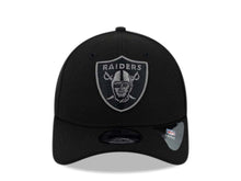Load image into Gallery viewer, Oakland Raiders New Era NFL 9FORTY 940 Adjustable Cap Hat Black Crown/Visor Dark Gray/Black Logo
