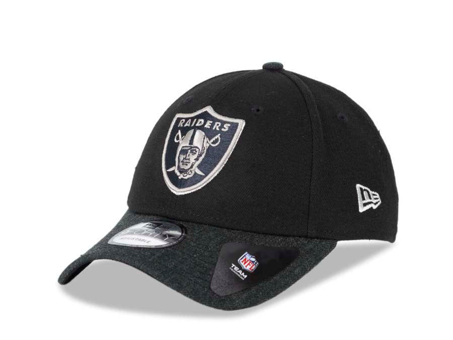 Oakland RAIDERS New Era 59FIFTY 5950 Fitted Cap Hat Black Crown/Visor Black/White Logo
