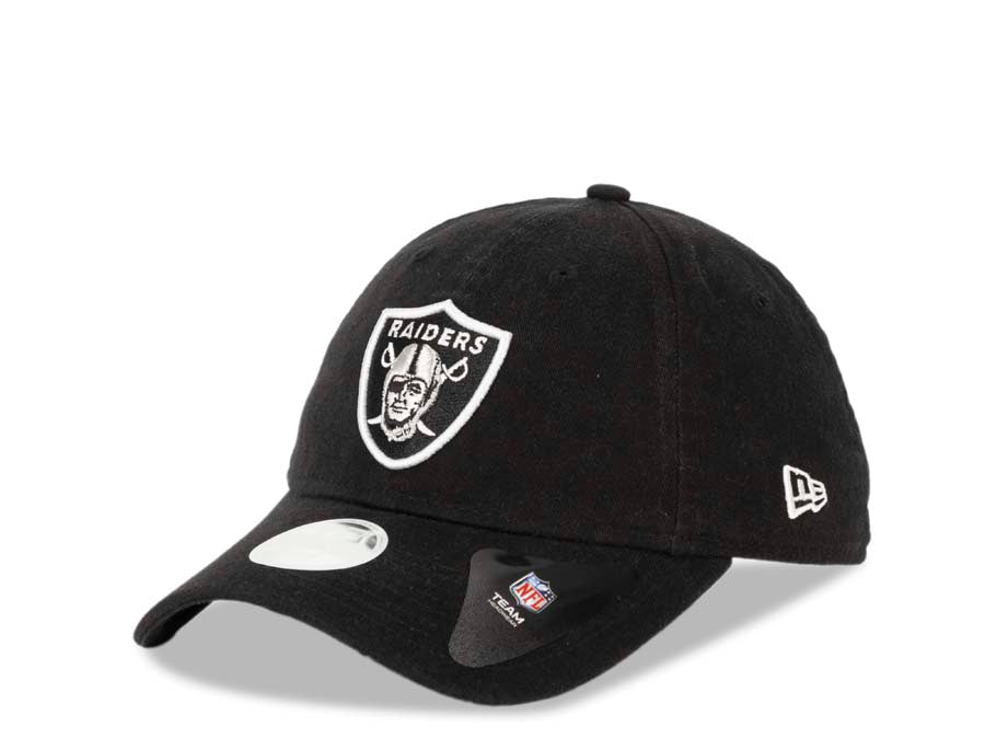 Oakland Raiders New Era NFL 9TWENTY 920 Adjustable Cap Hat Black Crown/Visor White/Black Logo