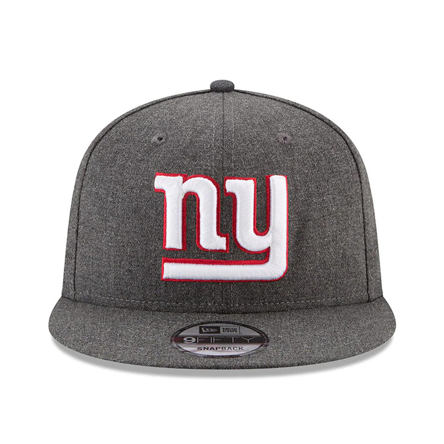 New Era York Giants Heather Gray Crafted in The USA 9FIFTY Snapback Adjustable Hat