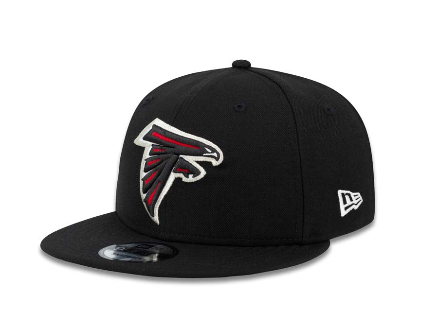 Atlanta Falcons New Era NFL 9FIFTY 950 Snapback Cap Hat Black Crown/Visor Team Color Logo 