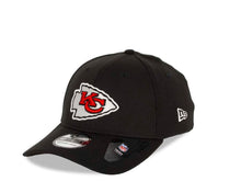 Load image into Gallery viewer, Kansas City Chiefs New Era NFL 39THIRTY 3930 Flexfit Cap Hat Black Crown/Visor Team Color Logo
