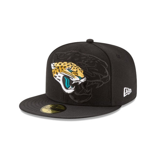 Jacksonville Jaguars New Era NFL 59FIFTY 5950 Fitted 2016 Sideline Cap Hat Black Crown/Visor Team Color Logo