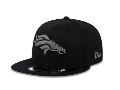 Denver Broncos New Era NFL 9FIFTY 950 Snapback Cap Hat Black Crown/Visor Dark Gray/Black Logo