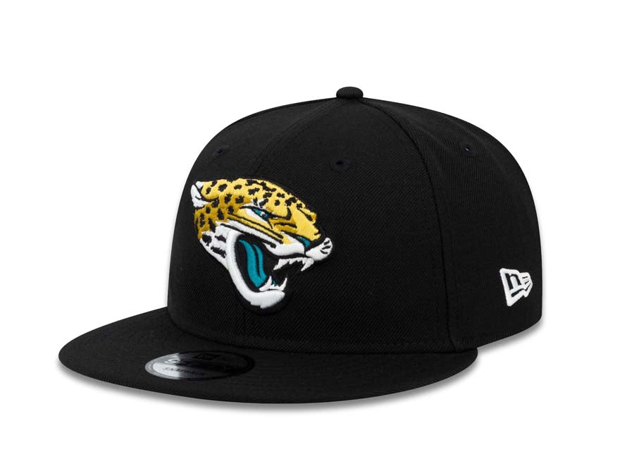 Jacksonville Jaguars New Era NFL 9FIFTY 950 Snapback Cap Hat Black Crown/Visor Team Color Logo