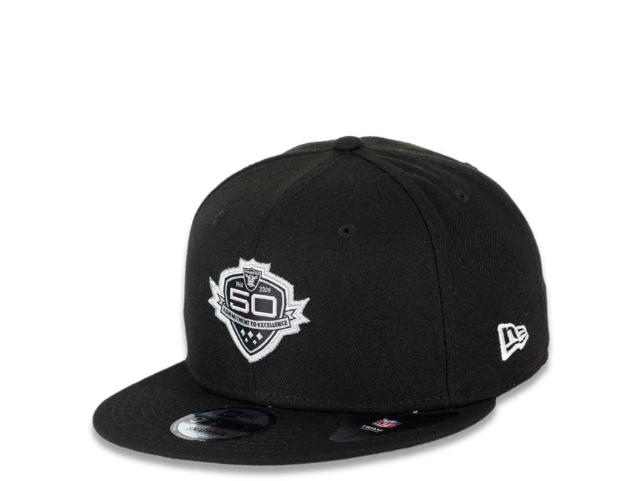 Oakland Raiders New Era NFL 9FIFTY 950 Hometown Classic Snapback Cap Hat Black Crown/Visor Team Color Logo