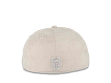 Load image into Gallery viewer, Raiders New Era 59FIFTY 5950 Fitted Suede Material Cap Hat Gray Crown/Visor Gray Logo (Spring Suede)
