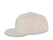 Load image into Gallery viewer, Raiders New Era 59FIFTY 5950 Fitted Suede Material Cap Hat Gray Crown/Visor Gray Logo (Spring Suede)
