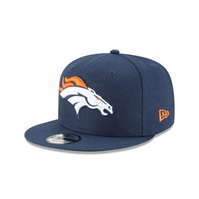 Denver Broncos New Era NFL 9FIFTY 950 Snapback Cap Hat Navy Crown/Visor Team Color Logo 