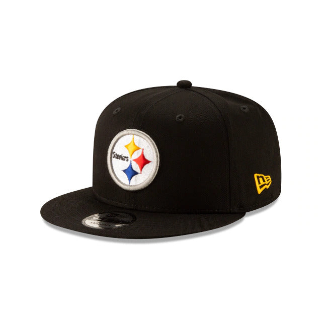 Pittsburgh Steelers New Era NFL 9FIFTY 950 Snapback Cap Hat Black Crown/Visor Team Color Logo