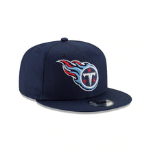 Load image into Gallery viewer, Tennessee Titans New Era NFL 9FIFTY 950 Snapback Cap Hat Navy Crown/Visor Team Color Logo

