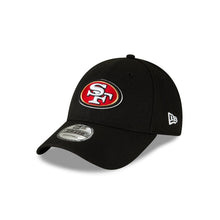 Load image into Gallery viewer, San Francisco 49ers New Era 9FORTY 940 Adjustable League Cap Hat Black Crown/Visor Team Color Logo
