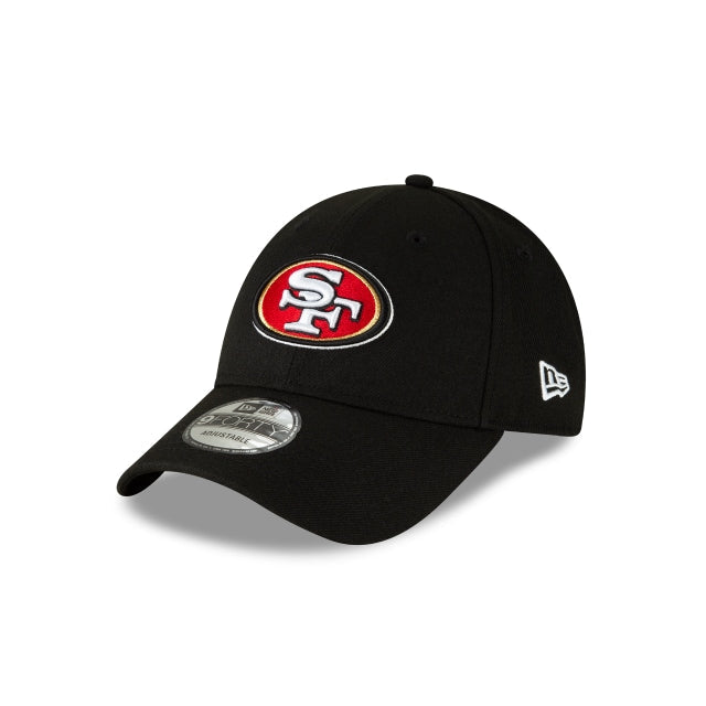 San Francisco 49ers New Era 9FORTY 940 Adjustable League Cap Hat Black Crown/Visor Team Color Logo