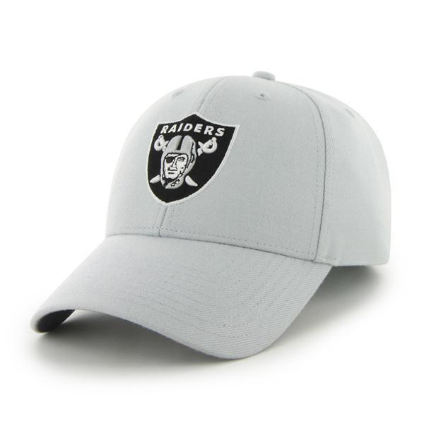 Oakland Raiders '47 MVP Adjustable Cap Hat Gray Crown/Visor Team Color Logo