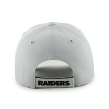 Load image into Gallery viewer, Oakland Raiders &#39;47 MVP Adjustable Cap Hat Gray Crown/Visor Team Color Logo

