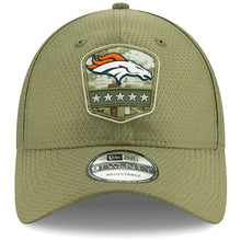 Load image into Gallery viewer, Denver Broncos New Era NFL 9TWENTY 920 Adjustable Cap Hat Olive Green Crown/Visor Team Color Logo (2019 Salute To Service)
