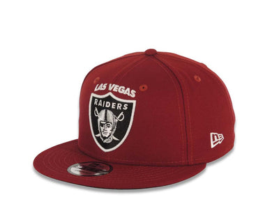New Era 9FIFTY 950 Snapback Cap Hat Cardinal Crown/Visor Black/White/Metallic Silver Logo Black UV