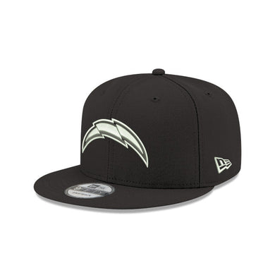 Los Angeles Chargers New Era NFL 9FIFTY 950 Basic Snapback Cap Hat Black Crown/Visor White/Black Logo