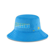 Load image into Gallery viewer, Los Angeles Chargers New Era NFL Bucket Cap Hat Sky Blue Crown/Visor Team Color Logo (2020 Training)
