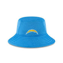 Load image into Gallery viewer, Los Angeles Chargers New Era NFL Bucket Cap Hat Sky Blue Crown/Visor Team Color Logo (2020 Training)
