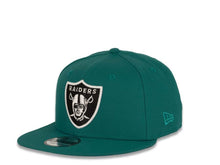 Load image into Gallery viewer, New Era NFL 9Fifty 950 Snapback Las Vegas Raiders Cap Hat Aqua Crown White/Black Logo Black UV
