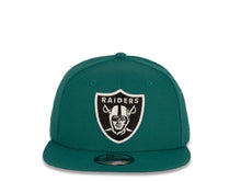 Load image into Gallery viewer, New Era NFL 9Fifty 950 Snapback Las Vegas Raiders Cap Hat Aqua Crown White/Black Logo Black UV
