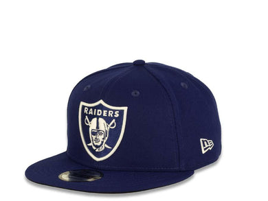 New Era NFL 9Fifty 950 Snapback Las Vegas Raiders Cap Hat Dark Royal Crown White/Dark Royal Logo Black UV
