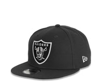 Load image into Gallery viewer, New Era NFL 9Fifty 950 Snapback Las Vegas Raiders Cap Hat Graphite Crown White/Black Logo Black UV
