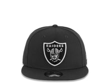 Load image into Gallery viewer, New Era NFL 9Fifty 950 Snapback Las Vegas Raiders Cap Hat Graphite Crown White/Black Logo Black UV
