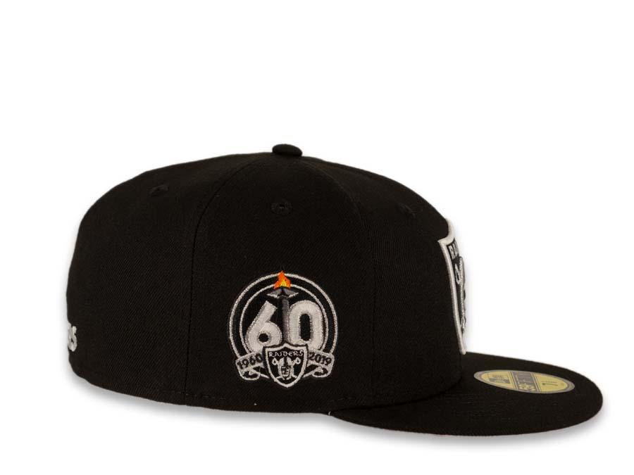 Las Vegas Raiders New Era NFL 59Fifty 5950 Fitted Cap Hat Black Crown –  Capland