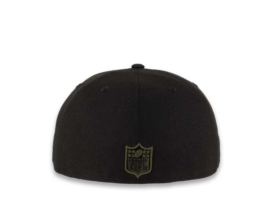 Las Vegas Raiders New Era NFL 59Fifty 5950 Fitted Cap Hat Black
