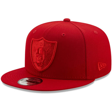 Las Vegas Raiders New Era 9FIFTY 950 Snapback Cap Hat Red Crown/Visor Red Logo