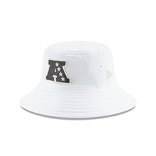 Load image into Gallery viewer, Oakland Raiders New Era NFL Bucket Cap Hat White Crown/Visor Black/White Logo 
