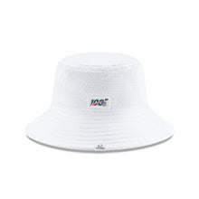 Load image into Gallery viewer, Oakland Raiders New Era NFL Bucket Cap Hat White Crown/Visor Black/White Logo 
