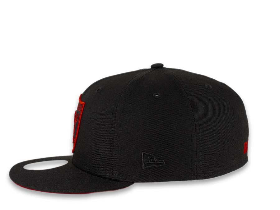 Casquette Baseball Vintage Los Angeles Raiders Nissin - Snapback Noir/Rouge