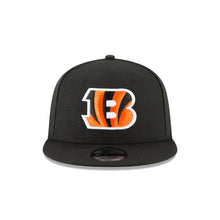 Load image into Gallery viewer, Cincinnati Bengals New Era NFL 9FIFTY 950 Snapback Cap Hat Black Crown/Visor Team Color Logo 
