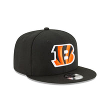 Load image into Gallery viewer, Cincinnati Bengals New Era NFL 9FIFTY 950 Snapback Cap Hat Black Crown/Visor Team Color Logo 
