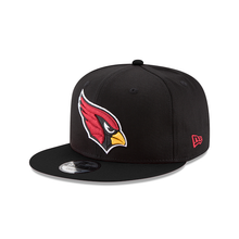 Load image into Gallery viewer, Arizona Cardinals New Era NFL 9Fifty 950 Snapback Cap Hat Black Crown/Visor Team Color Logo
