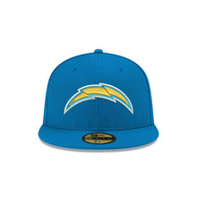 Load image into Gallery viewer, Los Angeles Chargers New Era NFL 59FIFTY 5950 Fitted Cap Hat Sky Blue Crown/Visor Team Color Logo
